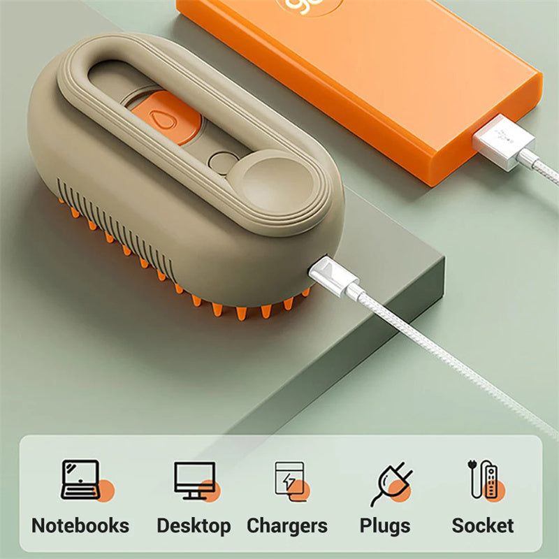 Steam Grooming Brush for Pet